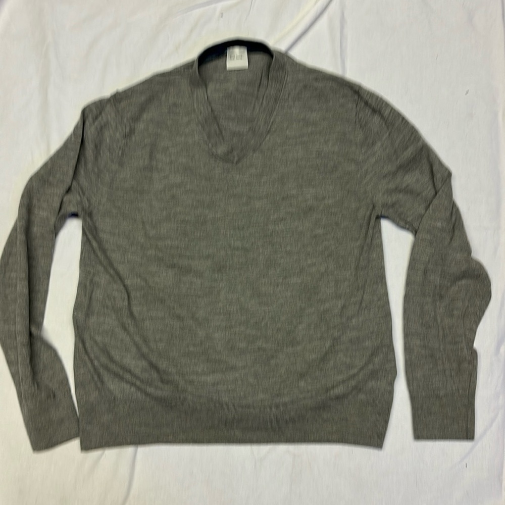 Paul smith men’s grey merino wool sweater Size XL